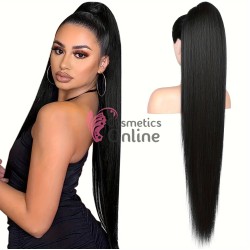 Extensie de par coada dreapta tip Mesa cu elastic de 100 cm Cod STW100-1B Brunet